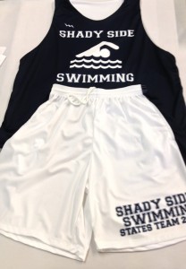 sublimated swim team shorts