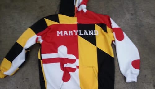 Maryland Flag Hoodies