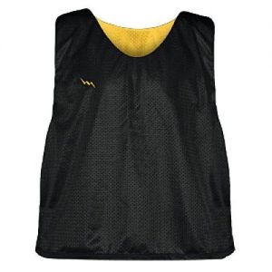 Black and Gold Soccer Pinnies