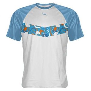 LightningWear Blue Abstract Shirt - Youth Lacrosse Shooter Shirts