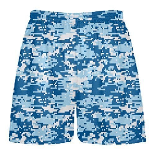 Digital Red Camouflage Lacrosse Shorts