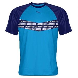 dark water blue lacrosse shooter shirt