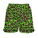 Girls Neon Cheetah Shorts