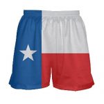 Girls Texas Flag Shorts - Lacrosse Shorts