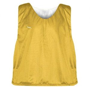 Gold and White Soccer Pinnies