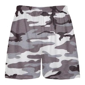 LightningWear Gray Camouflage Lacrosse Shorts