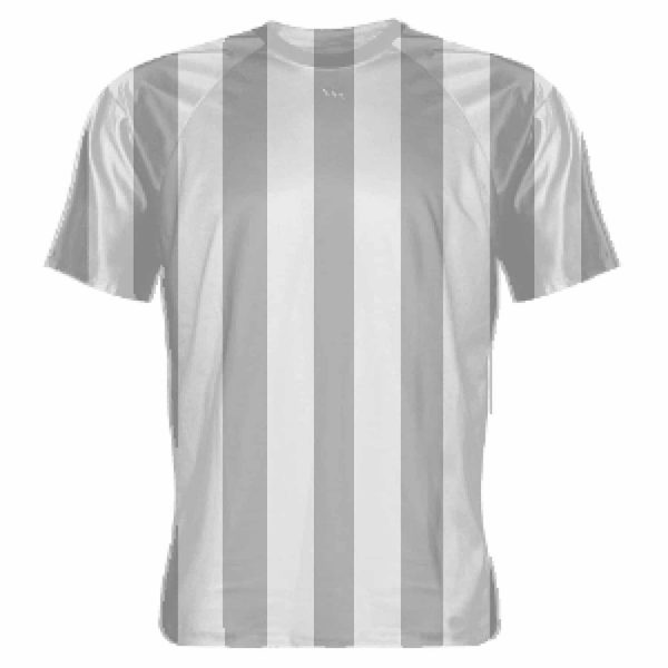 Gray-and-White-Striped-Soccer-Jerseys