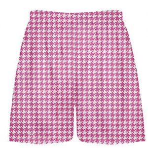 Hot Pink Houndstooth Shorts