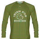 Irish Pub Boxing Houndstooth Long Sleeve Shirt