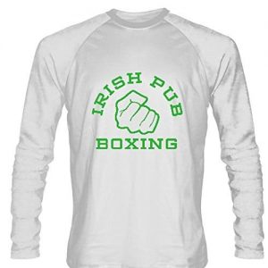 LightningWear Irish Pub Boxing Long Sleeve Shirt White