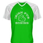 Irish Pub Boxing Green V Neck T Shirt