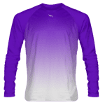 Ombre Purple Long Sleeve Shirts