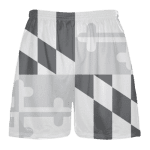 Gray Maryland Flag Shorts